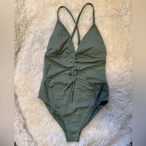 Green One Piece Swimsuit